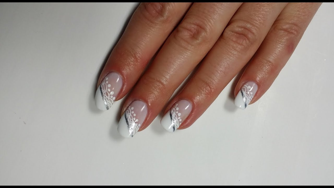 French Manicure Nail Art Designs
 Lace French Manicure Wedding Nails ️‍ Nail Art Tutorial