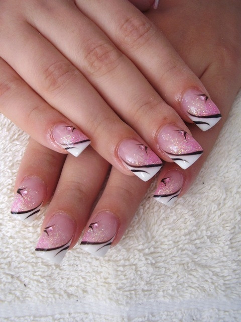 French Manicure Nail Art Designs
 Latest French Manicure Designs