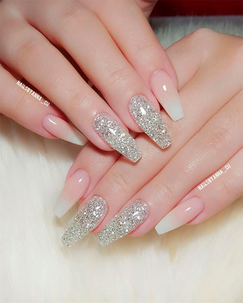 French Ombre Nails With Glitter
 How to Do French Ombre Nails with Gel Polish Stylish Belles