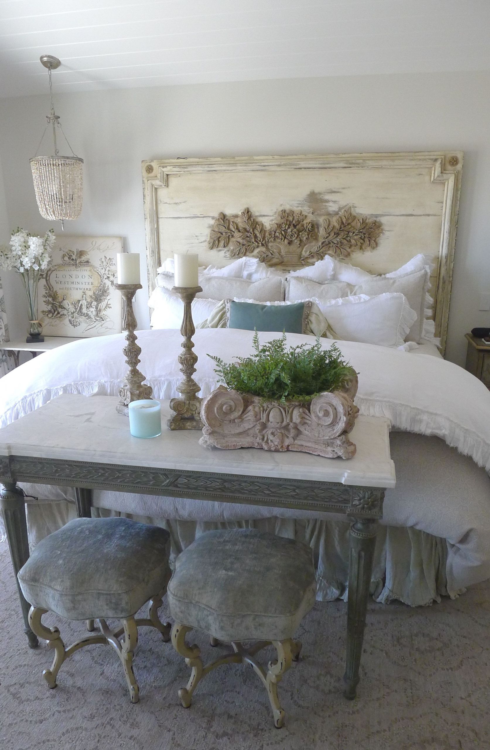 French Shabby Chic Bedroom Ideas
 French inspired California beach house