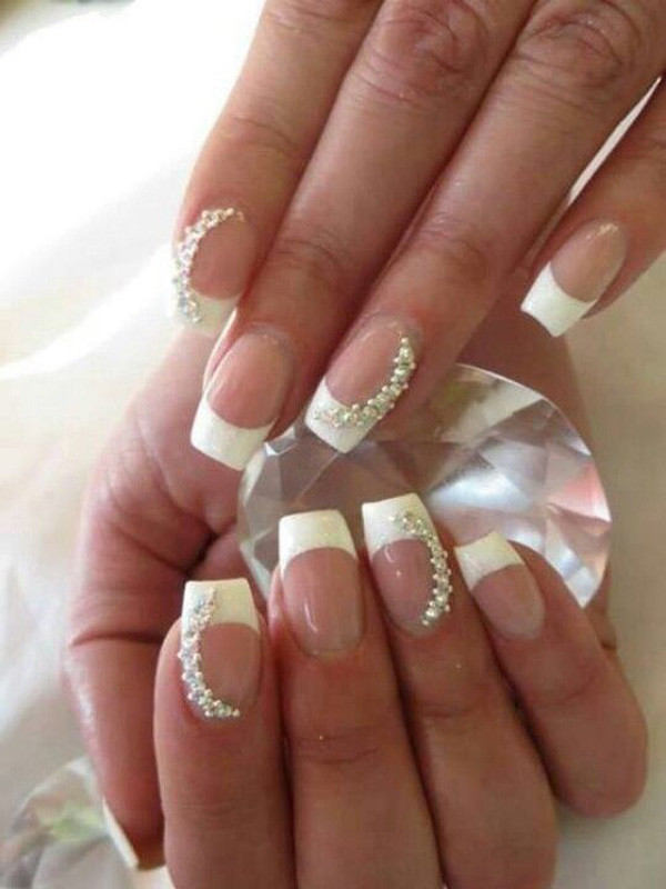 French Tip Wedding Nails
 45 Latest Wedding Nail Ideas