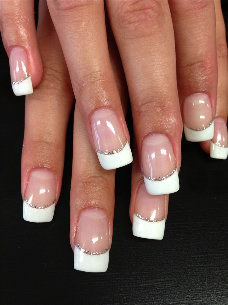 French Tip Wedding Nails
 Bridal nail art Simple beauty French tips