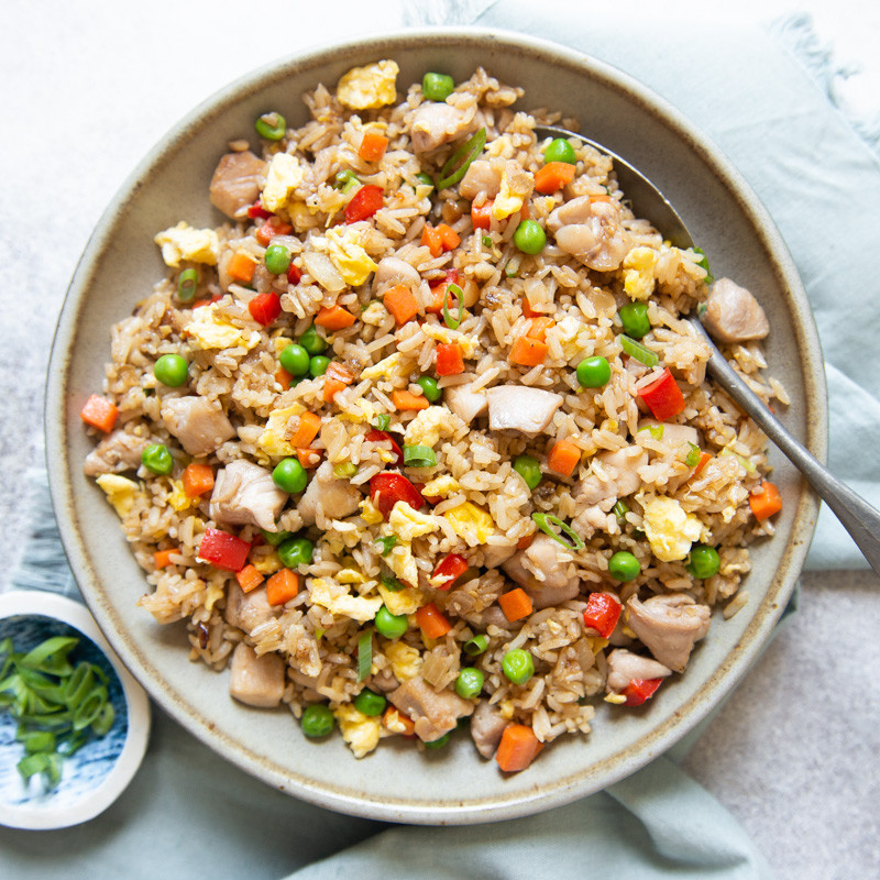 Fried Rice With Chicken
 Easy Chicken Fried Rice 雞肉炒飯