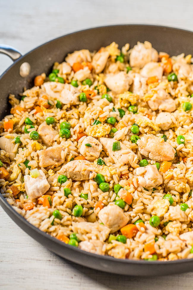 Fried Rice With Chicken
 Easy Better Than Takeout Chicken Fried Rice Averie Cooks