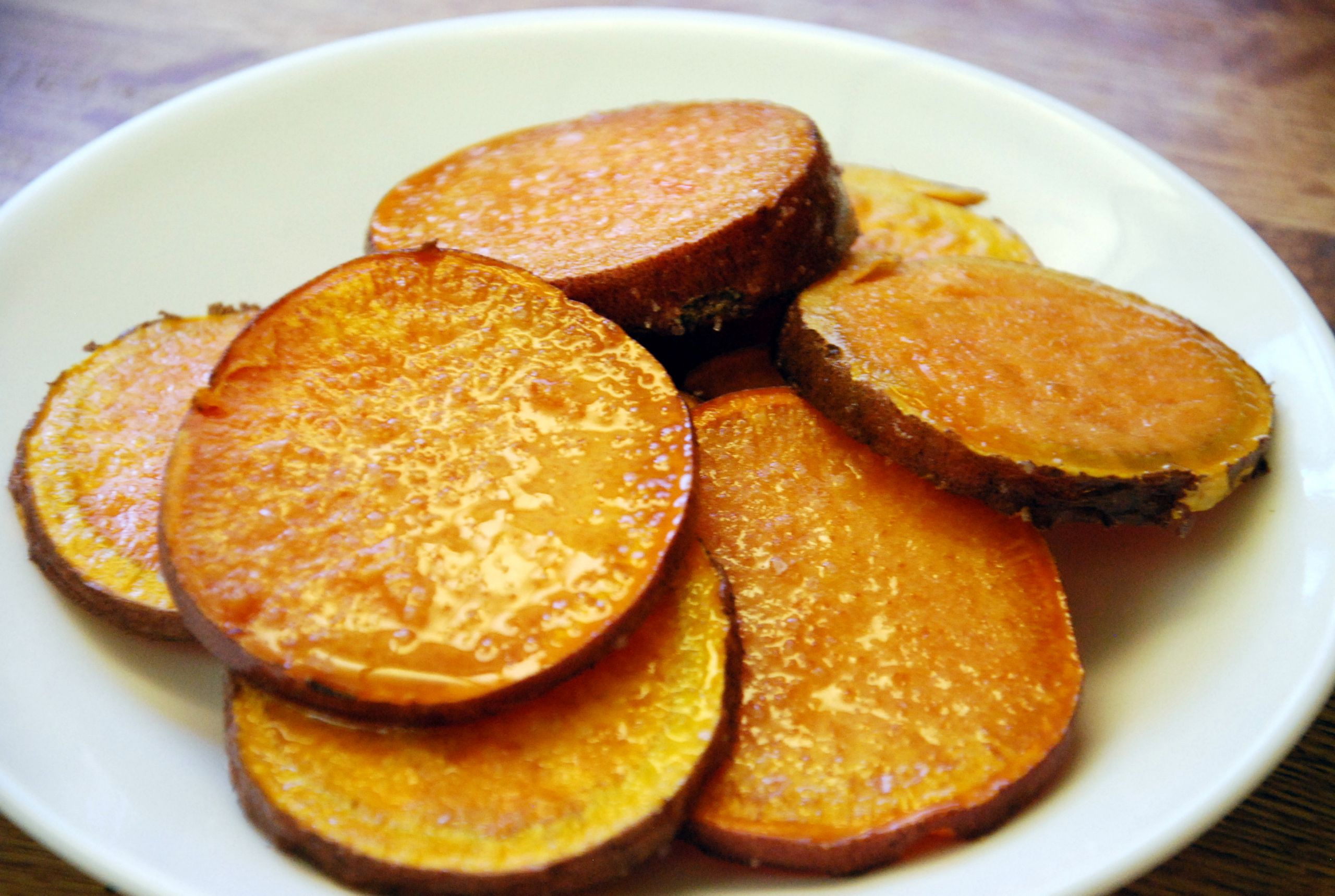 Fried Sweet Potato
 pan fried sweet potatoes