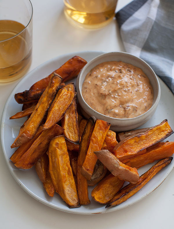 Fried Sweet Potato
 Sweet Potato Fries Recipe with Chipotle Mayo