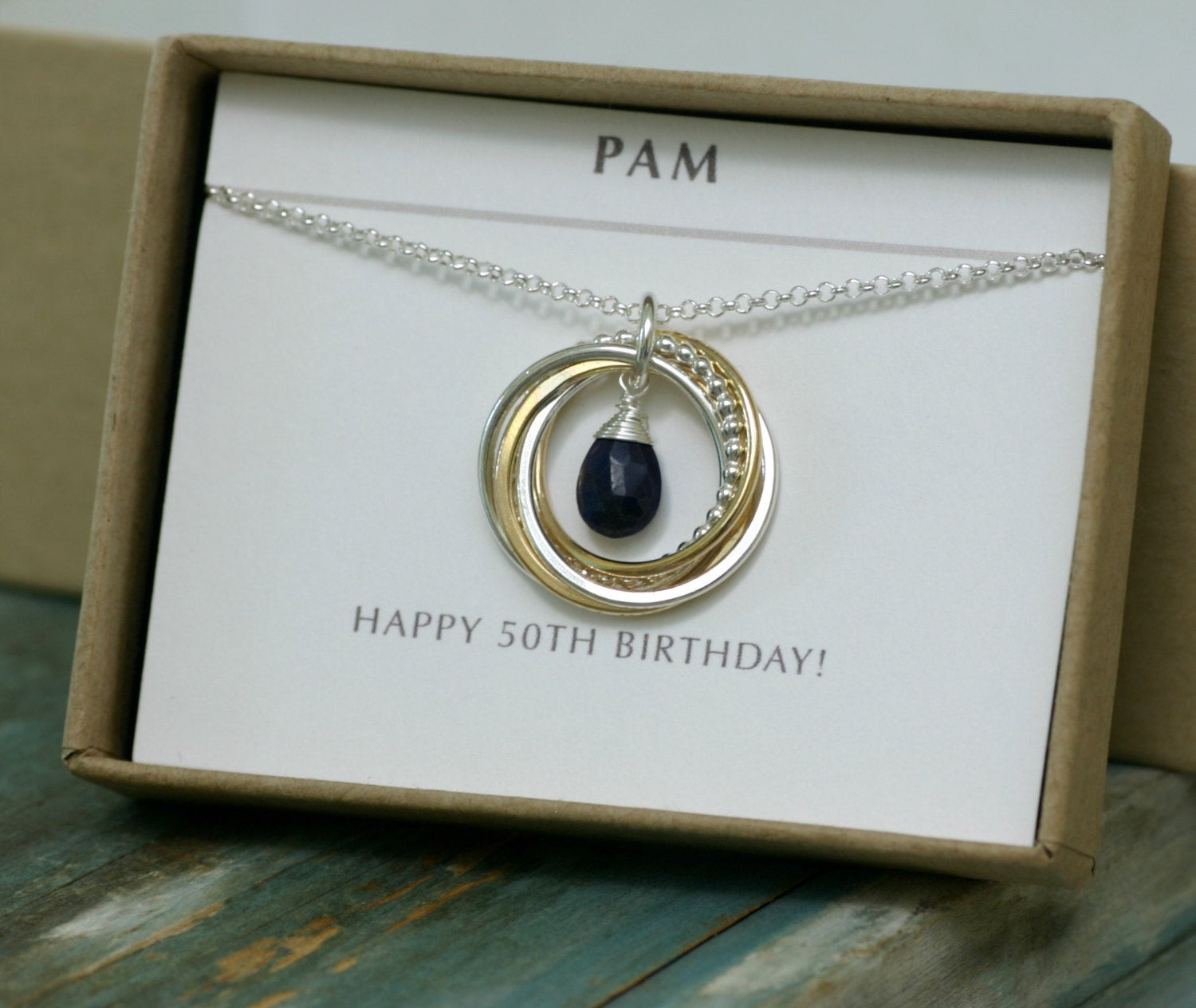 Friend 50Th Birthday Gift Ideas
 50th birthday t sapphire necklace t for best friend 5