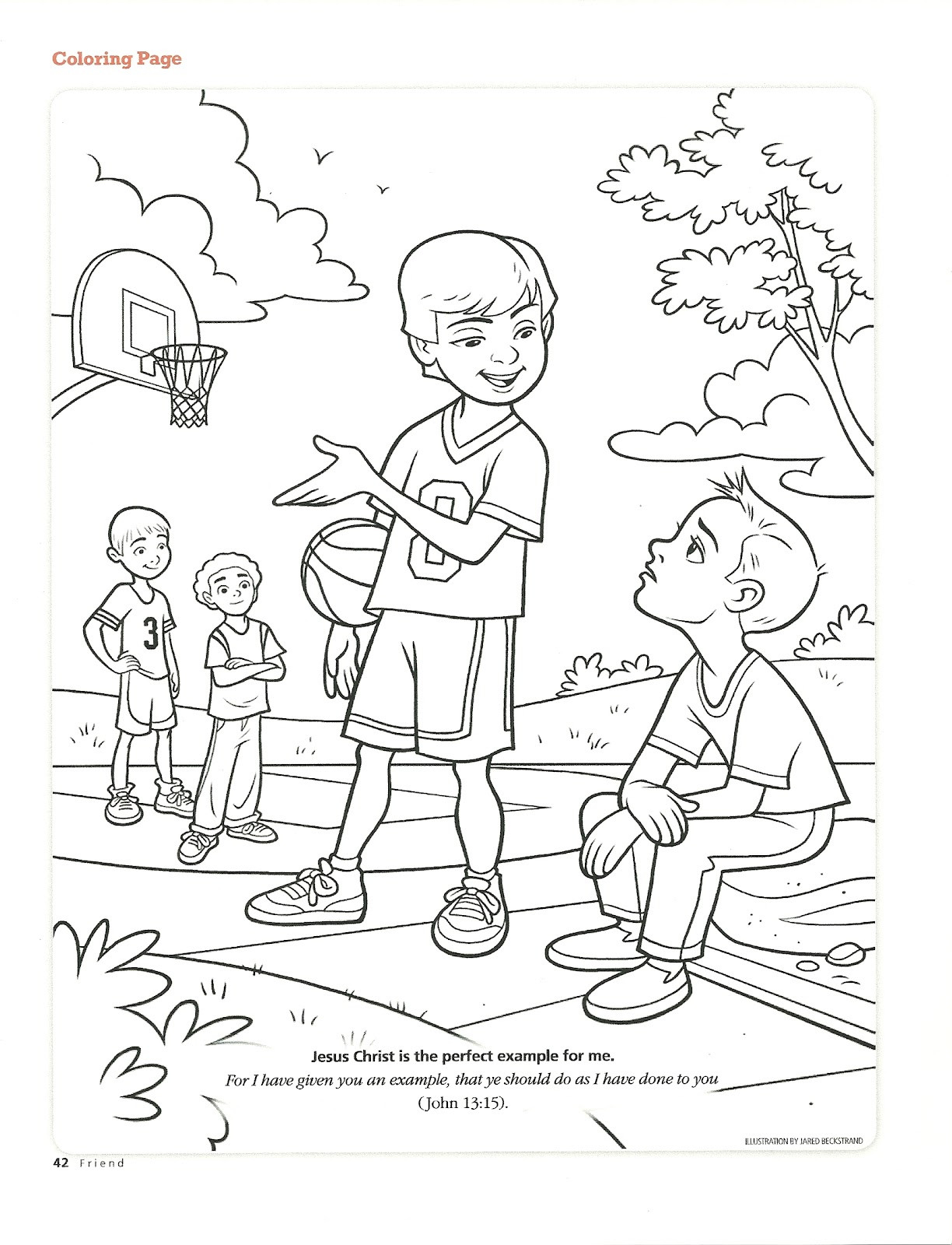 Friendship Coloring Pages For Kids
 Happy Clean Living Primary 2 Lesson 14