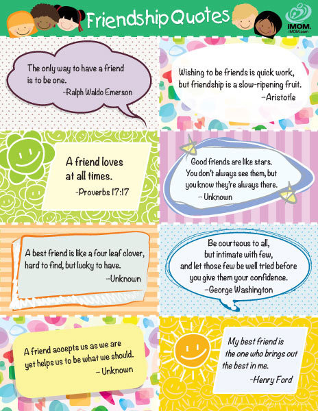 Friendship Quotes For Kids
 Favorite Friendship Quotes for Kids Printable