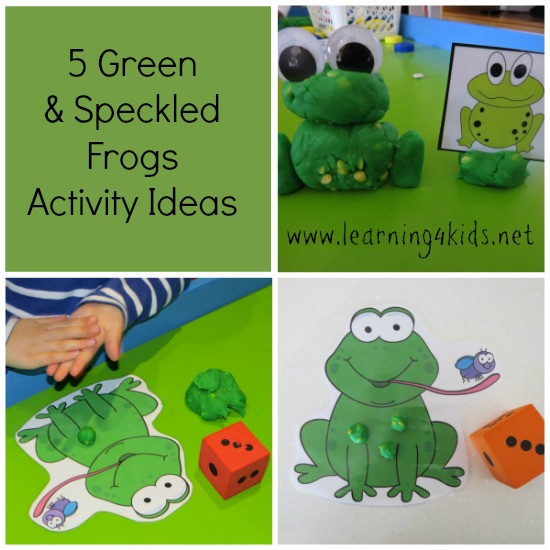 Frog Projects For Preschoolers
 5 Green & Speckled Frogs Activity Ideas