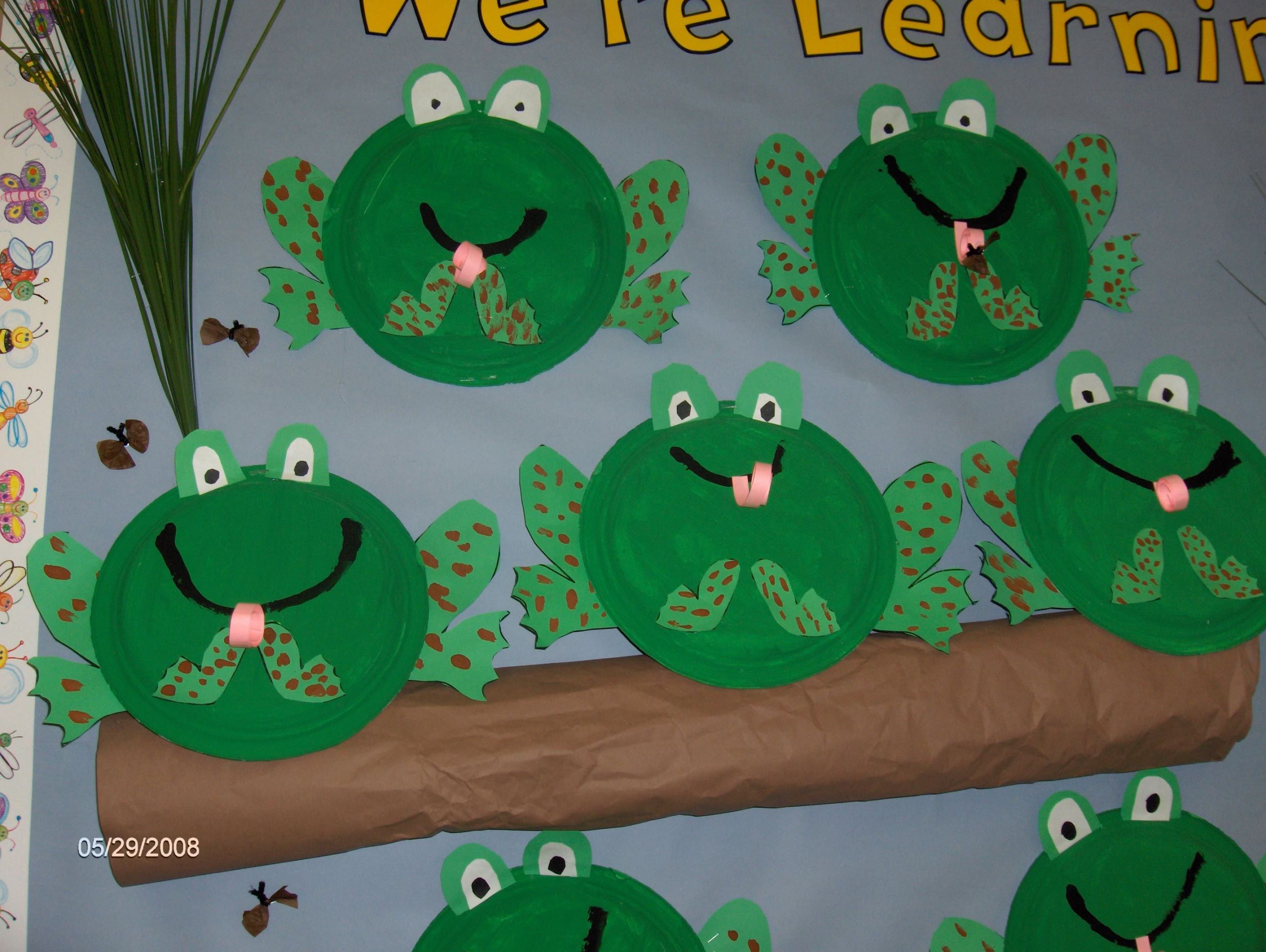 Frog Projects For Preschoolers
 To go with 5 Green and Speckled Frogs song Frogs
