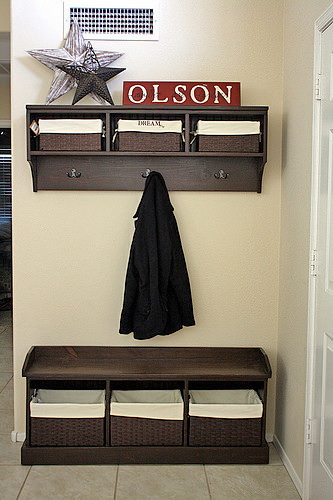 Front Entryway Storage Bench
 Amazing World 15 Awesome DIY Entryway Bench Projects