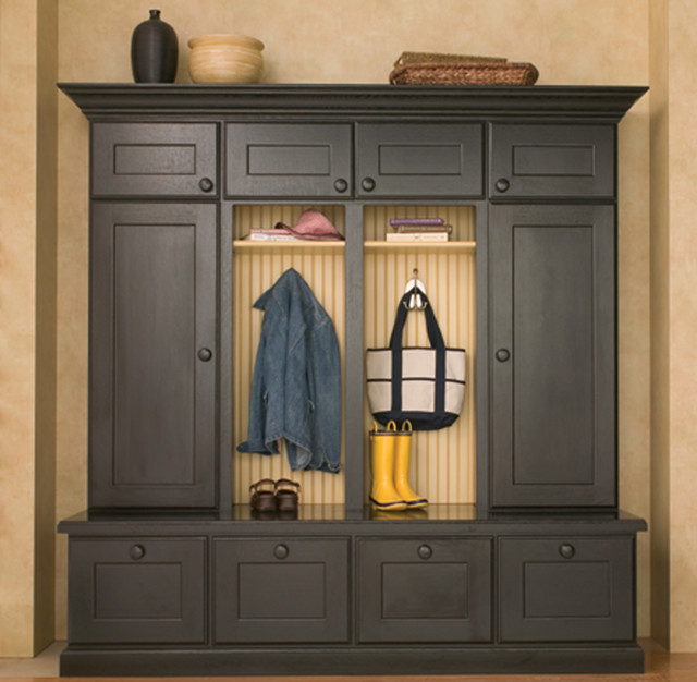 Front Entryway Storage Bench
 Entryway Boot Benches and Mudroom Lockers Traditional