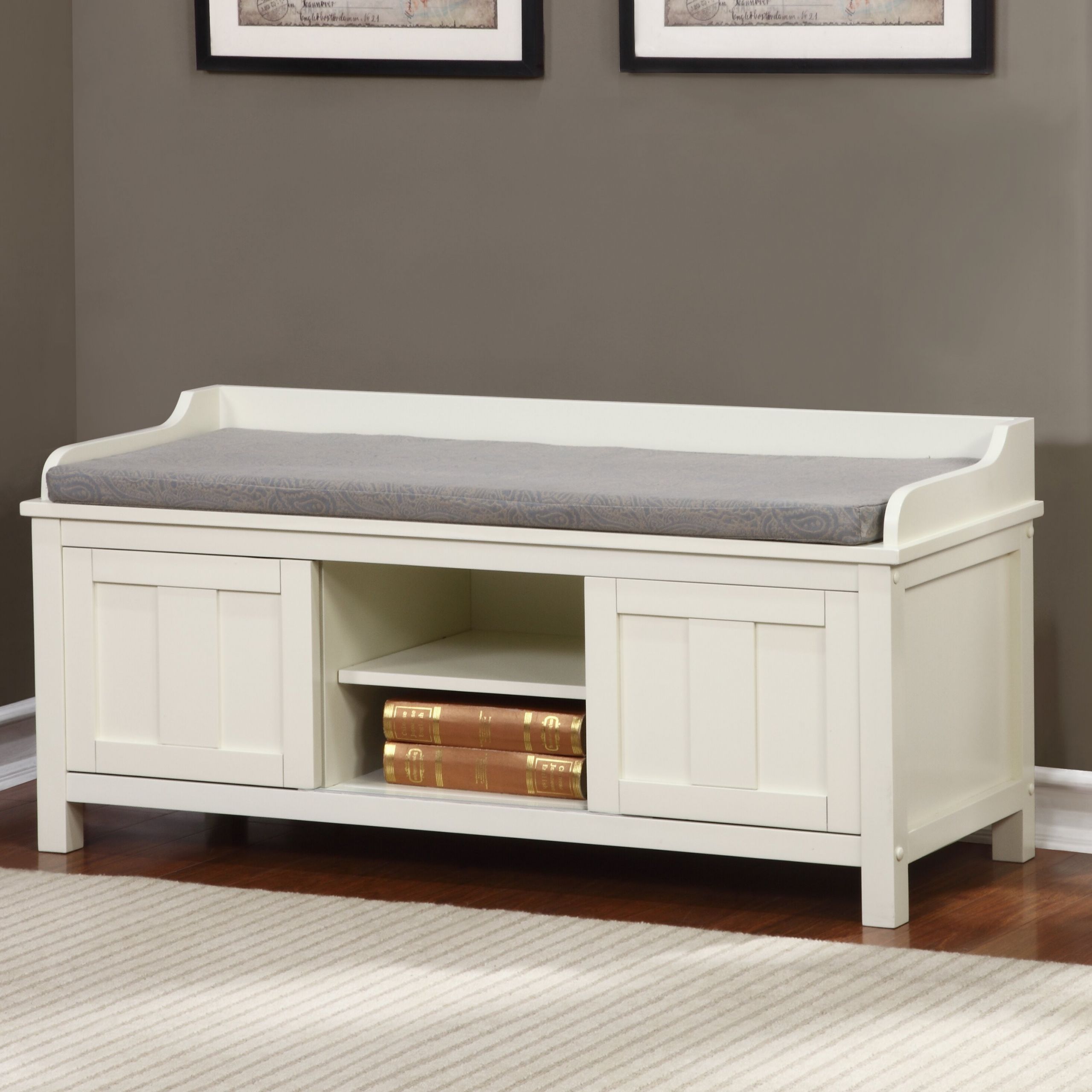 Front Entryway Storage Bench
 Breakwater Bay Maysville Wood Storage Entryway Bench