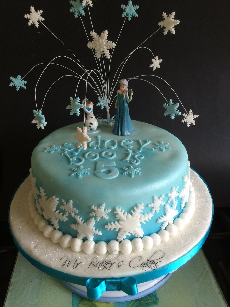 Frozen Birthday Cake Decorations
 Frozen Cake 2 CakeCentral