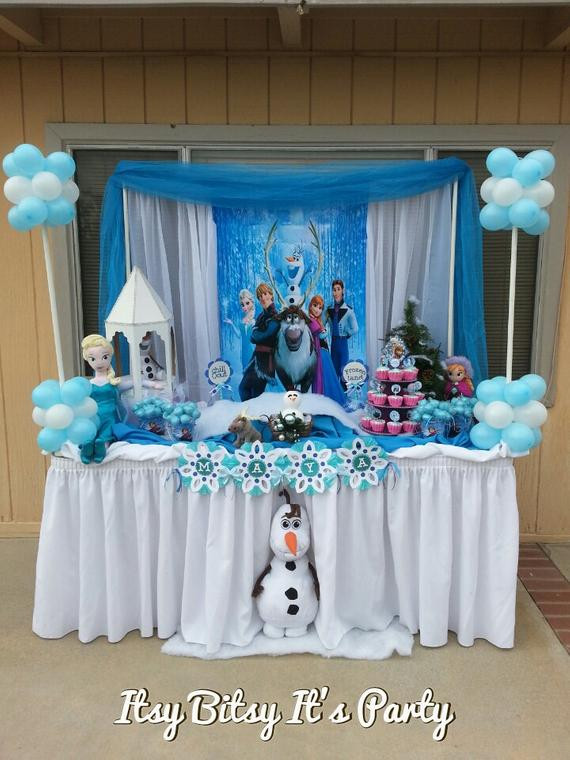 Frozen Birthday Decoration
 FROZEN PARTY Frozen banner frozen decoration by