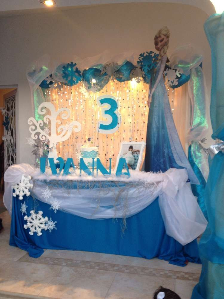 Frozen Birthday Decoration Ideas
 Frozen Birthday Party Ideas 13 of 19