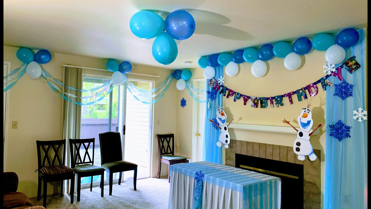 Frozen Birthday Decoration Ideas
 DISNEY FROZEN THEME PARTY DECORATION IDEAS