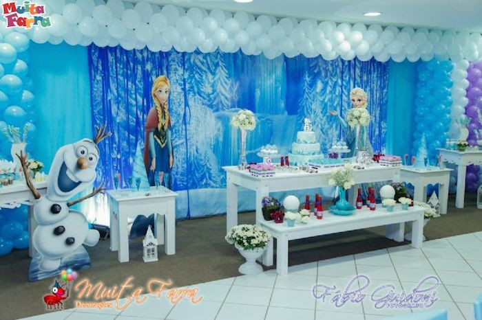 Frozen Birthday Decoration
 Kara s Party Ideas Frozen Birthday Party Ideas Decor