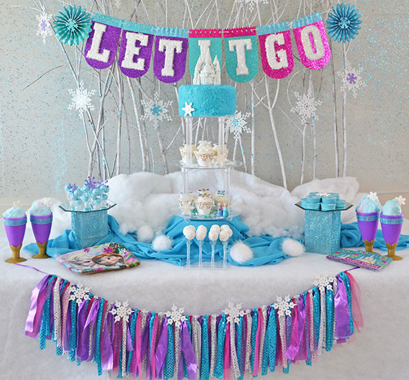 Frozen Birthday Decoration
 "Frozen" Party Decor Evite