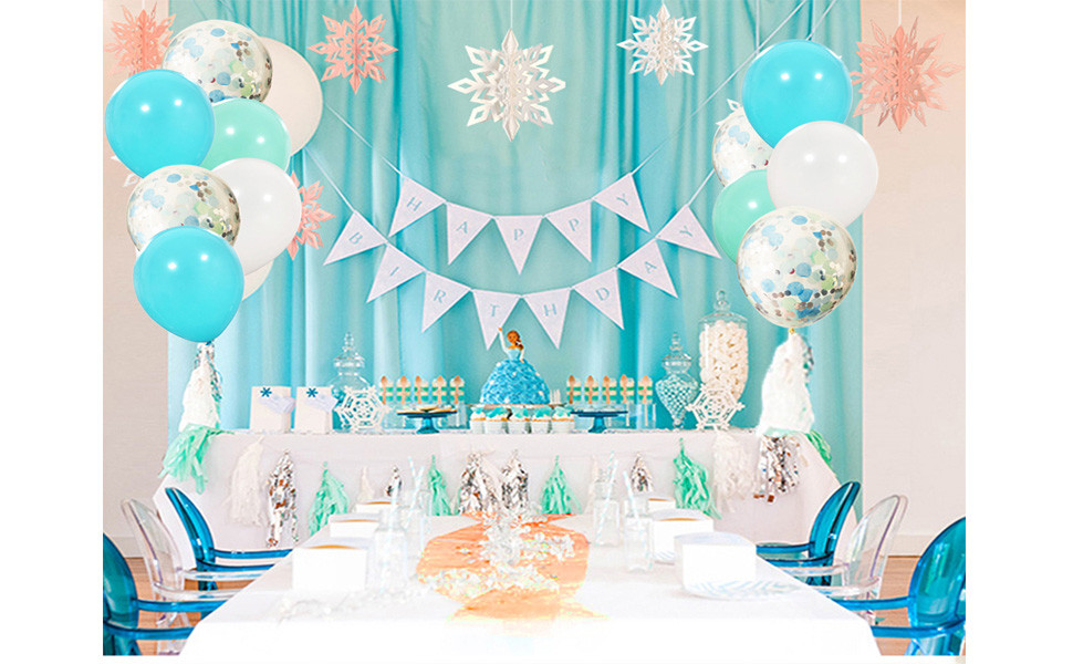 Frozen Birthday Decoration
 Amazon Frozen Birthday Party Supplies Balloons 40