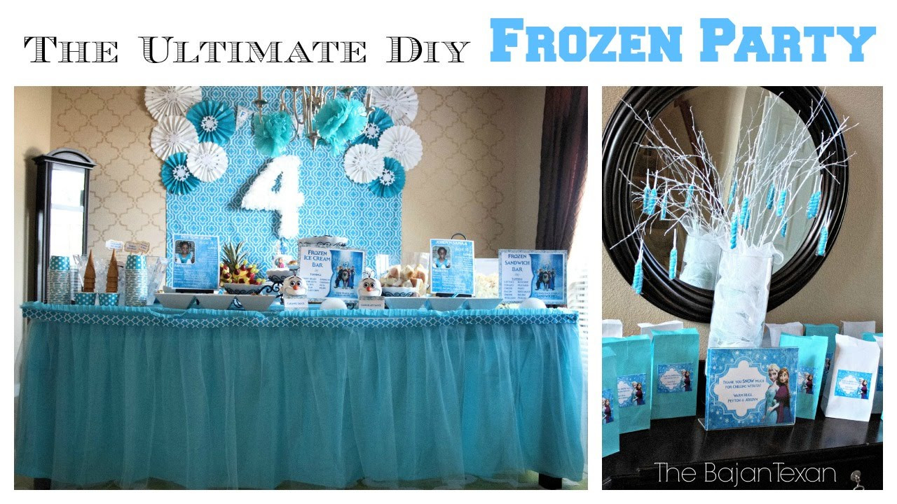 Frozen Birthday Party Ideas Homemade
 The Ultimate DIY Frozen Party