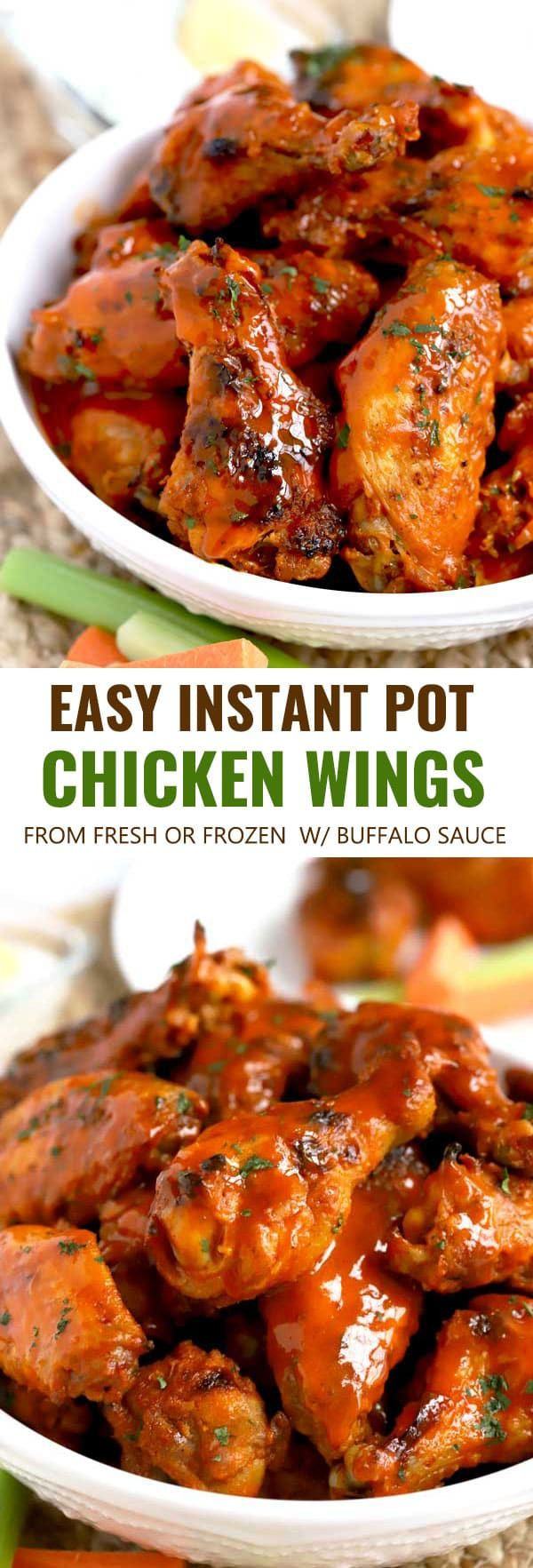 Frozen Chicken Wings In Pressure Cooker Recipe
 Instant Pot Chicken Wings made from fresh or frozen