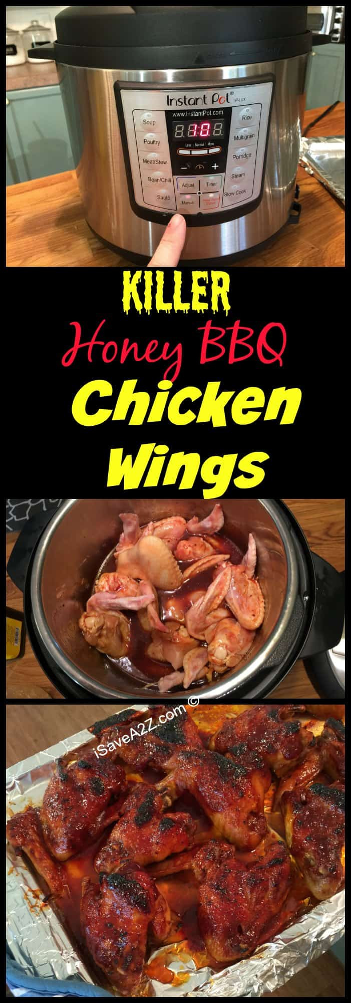 Frozen Chicken Wings In Pressure Cooker Recipe
 Instant Pot Recipes Honey BBQ Wings made in an Electric