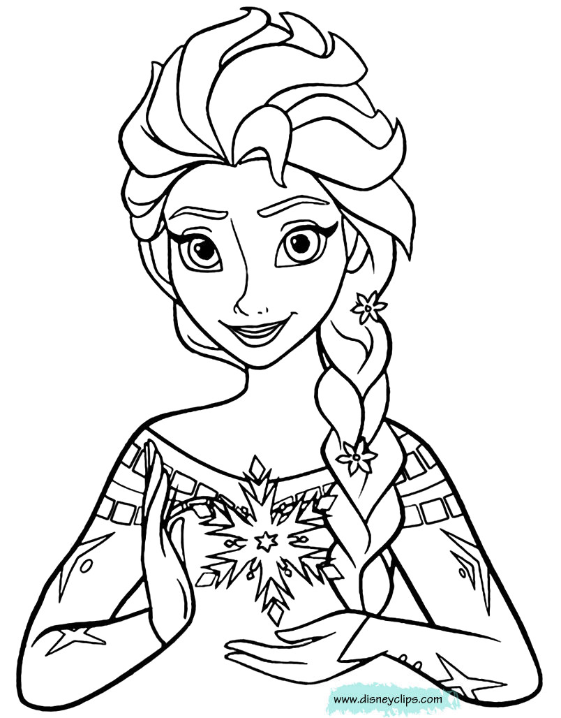 Frozen Coloring Pages For Kids
 Disney s Frozen Coloring Pages