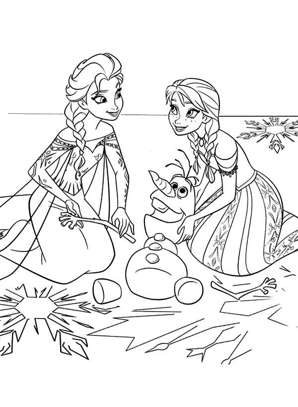 Frozen Coloring Pages For Toddlers
 Frozens Olaf Coloring Pages