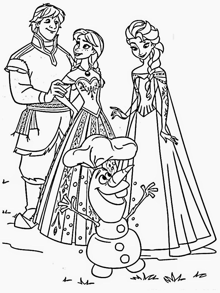 Frozen Coloring Pages For Toddlers
 Free Printable Frozen Coloring Pages for Kids Best