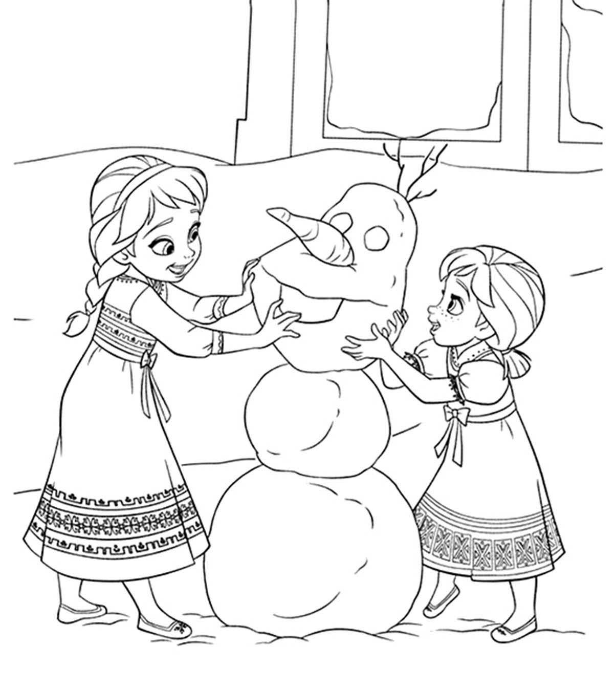 Frozen Coloring Pages For Toddlers
 Disney Coloring Pages MomJunction