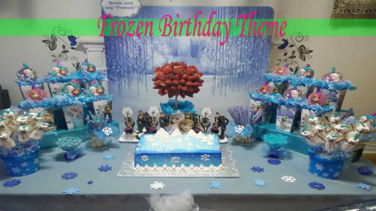 Frozen Decorations For Birthday Party
 Frozen Birthday Theme Party Ideas ملكة الثلج فروزن