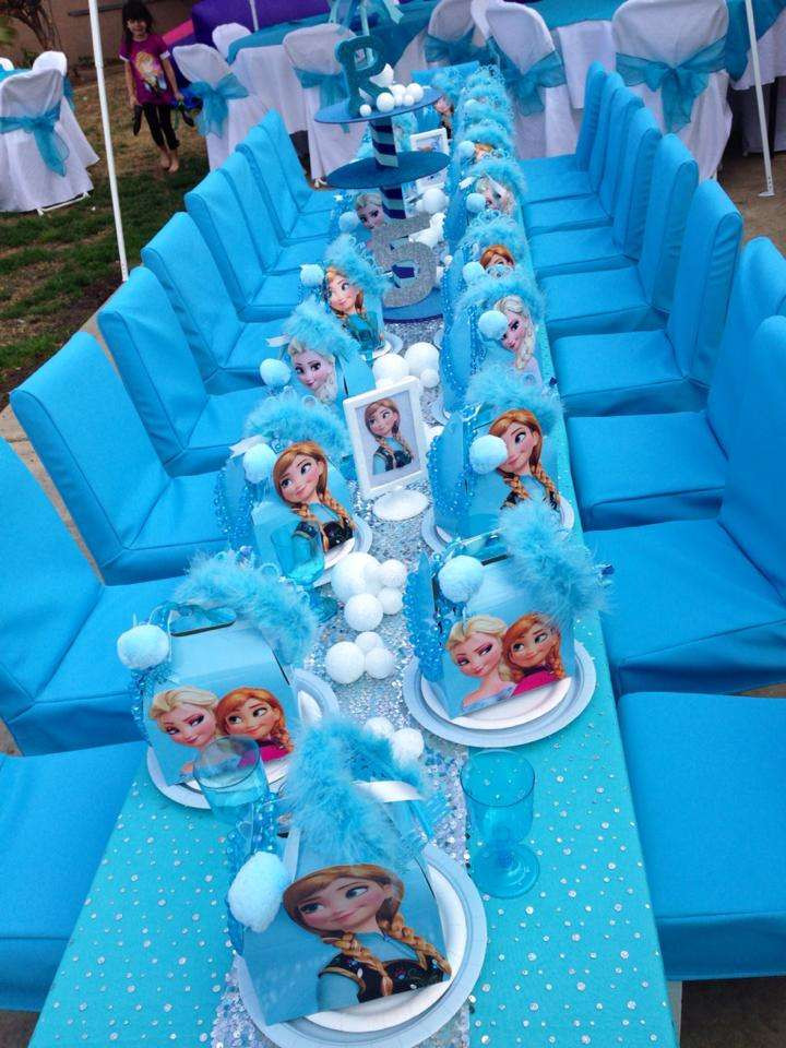Frozen Decorations For Birthday Party
 Disney Frozen Birthday Party Ideas 1 of 27
