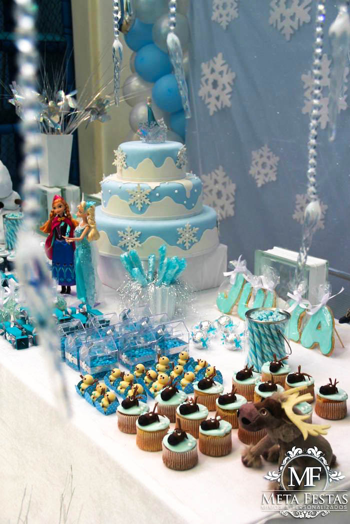 Frozen Decorations For Birthday Party
 Kara s Party Ideas Frozen Themed Birthday Party Ideas