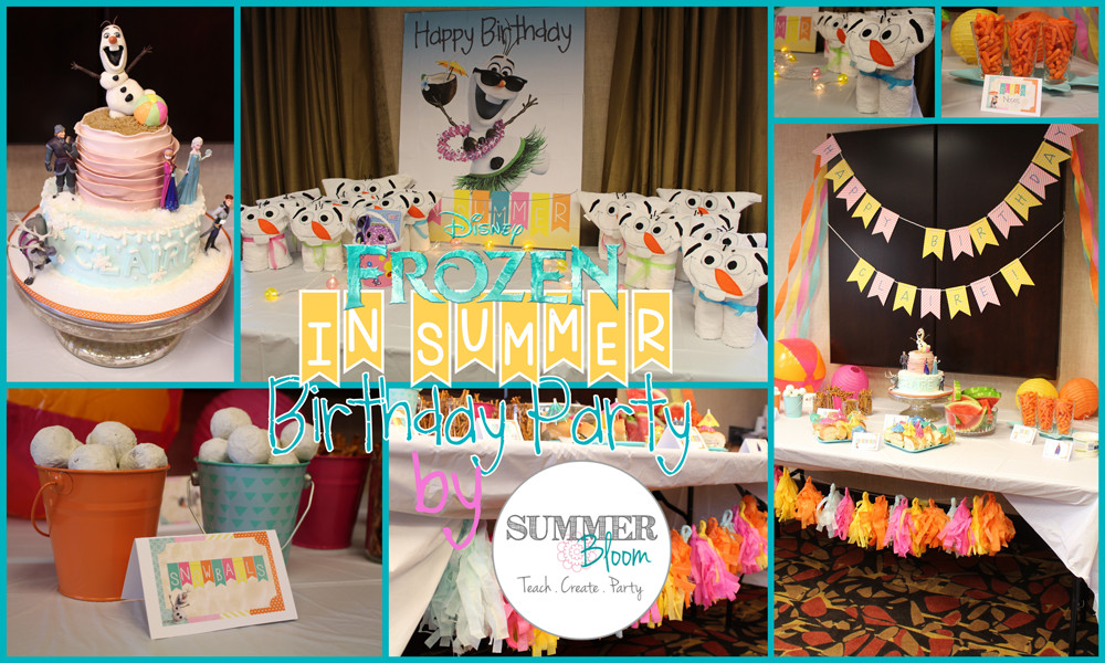 Frozen Summer Party Ideas
 Check out this adorable Frozen In Summer Themed Birthday