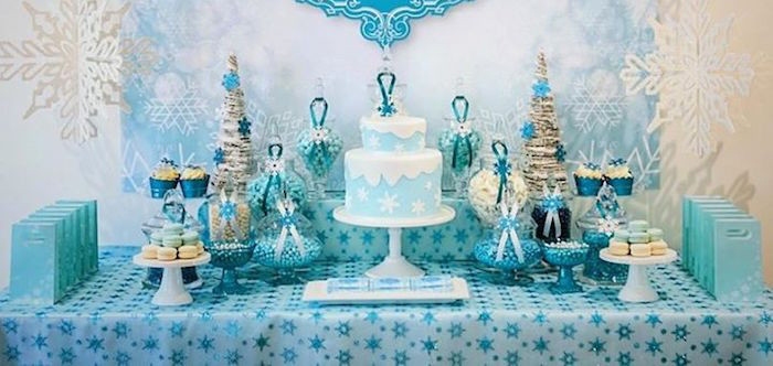 Frozen Themed Birthday Party
 Kara s Party Ideas Frozen Themed 5th Birthday Party via