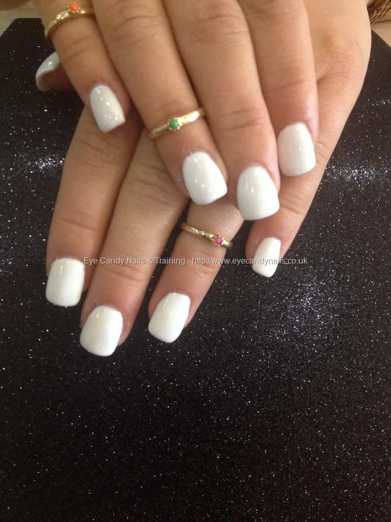 Full Set Nail Ideas
 Full set acrylic with white gel polish