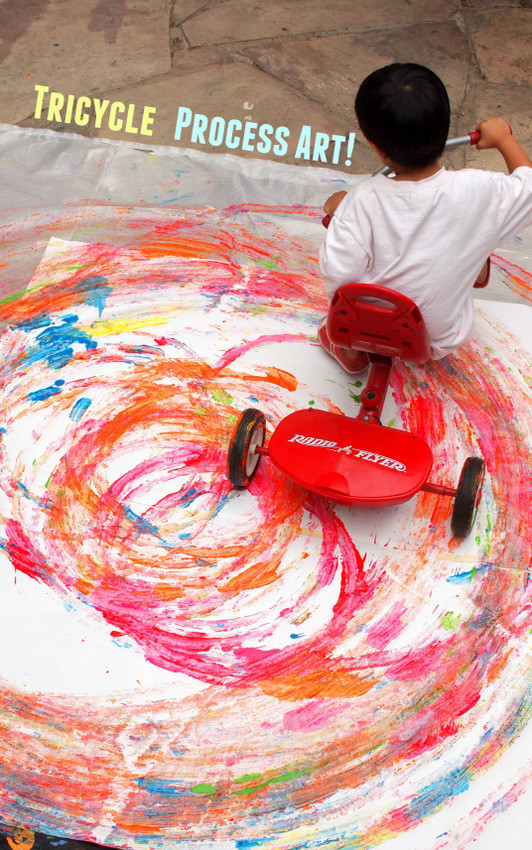 Fun Art Projects For Preschoolers
 Make Tricycle Circle Artwork with Kids