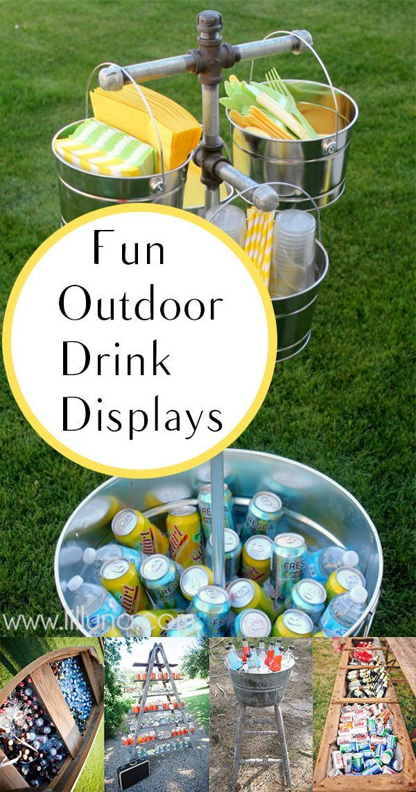 Fun Backyard Party Ideas
 Fun Outdoor Drink Display Ideas