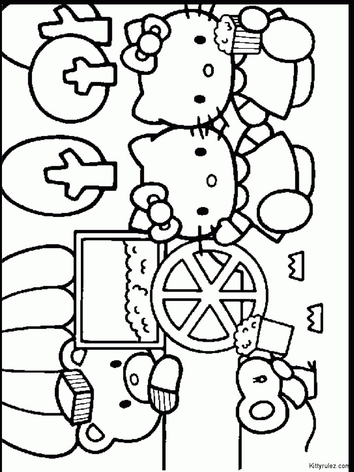 Fun Coloring Sheets For Kids
 Hello Kitty Coloring Pages Kids Coloring Home