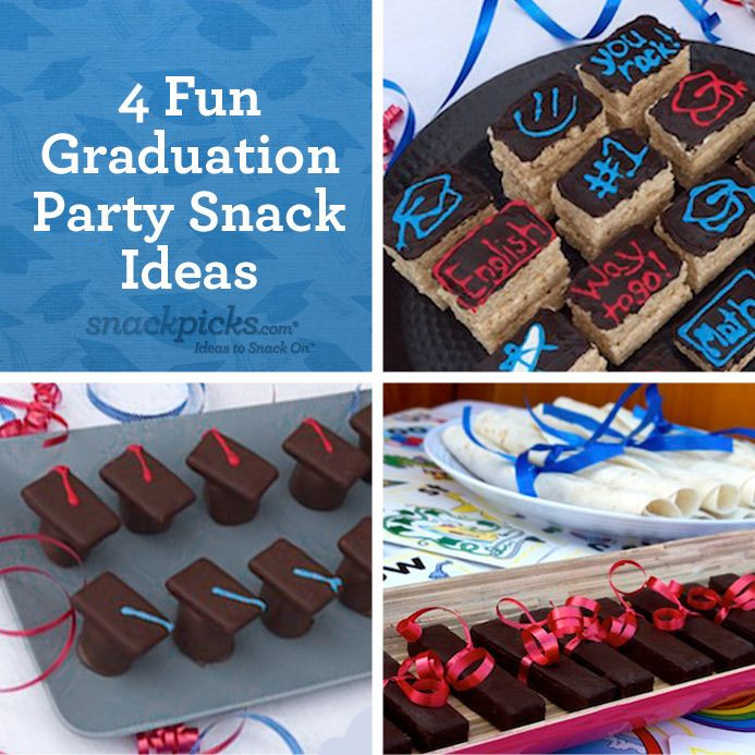 Fun Food Ideas For Graduation Party
 4 Fun Graduation Party Snack Ideas Love the caps Great