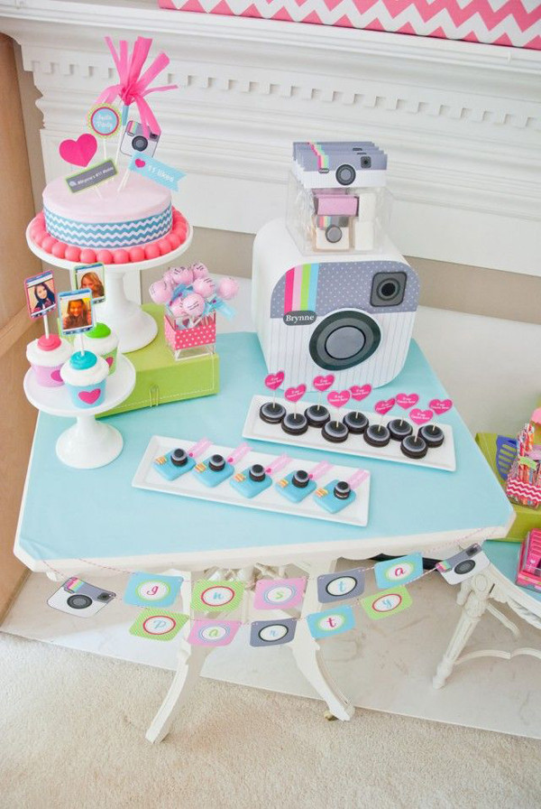 Fun Ideas For Teenage Girl Birthday Party
 cute instagram birthday party theme for teen girls