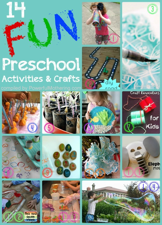 Fun Preschool Crafts
 14 Super Fun Activities and Crafts For Preschooler Kids