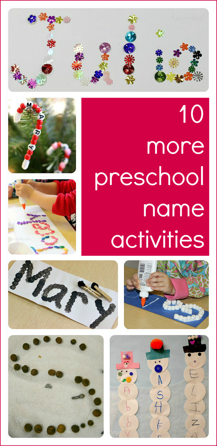Fun Preschool Crafts
 10 More Preschool Name Activities to Try