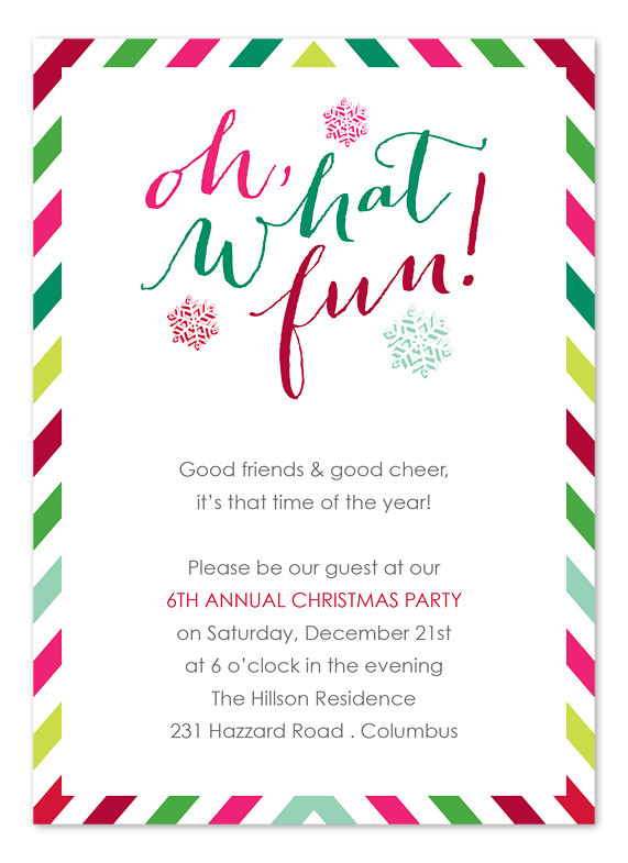 Fun Staff Christmas Party Ideas
 Festive Fun Holiday Invitations by Invitation