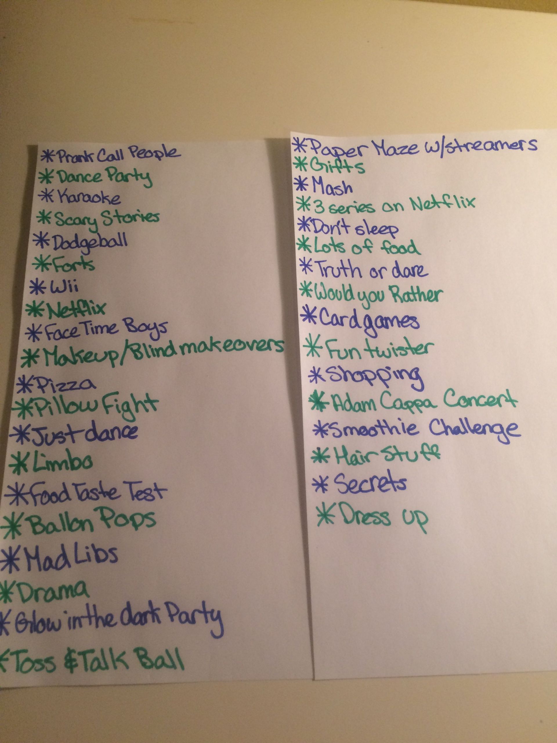 Fun Things To Do At A Birthday Party
 Things to do at a girls sleepover