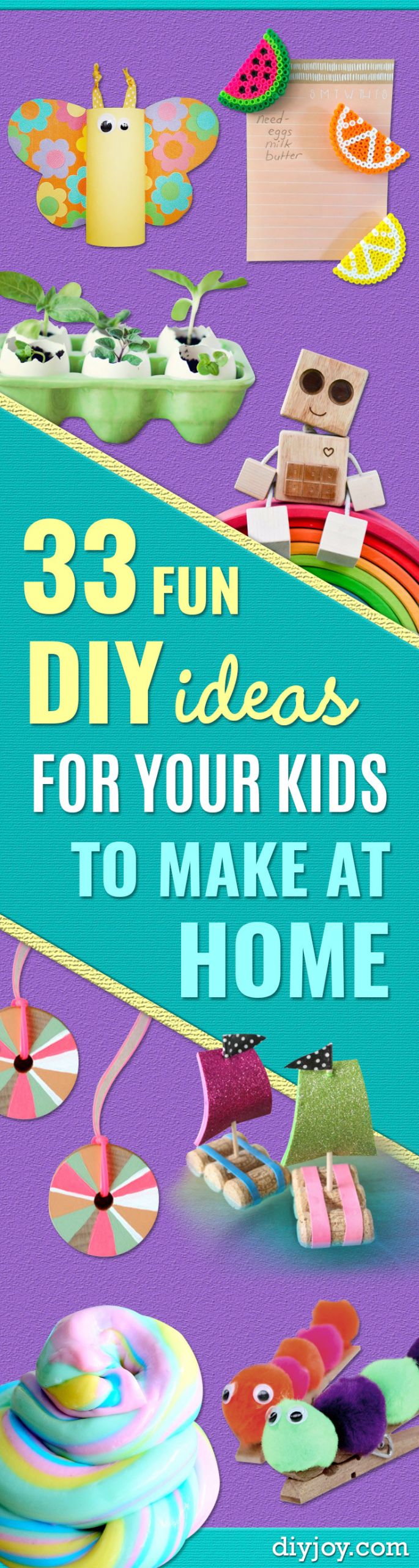 Fun Things To Make With Kids
 33 DIY Ideas for The Kids To Make At Home Easy DIY Kids