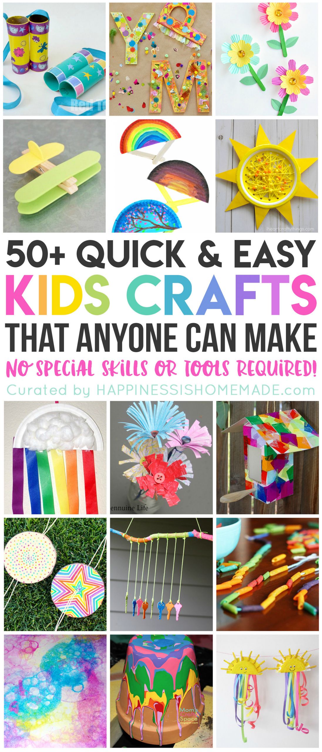Fun Things To Make With Kids
 50 Quick & Easy Kids Crafts that ANYONE Can Make