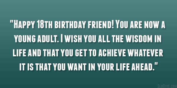 Funny 18Th Birthday Quotes
 Happy 18th Birthday Quotes Funny QuotesGram